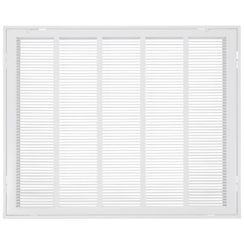 Main product image of 25" x 20" (Wall Opening Size) White Sidewall/Ceiling Return Air Filter Grille (659 Series)