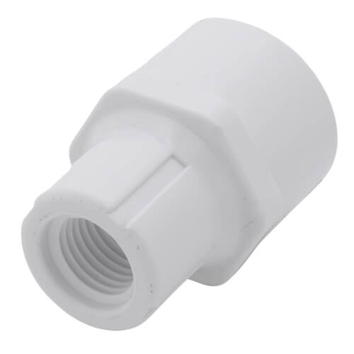 Main product image of 1/2" x 1/4" PVC Schedule 40 Socket x Female Adapter