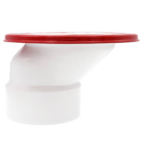 Main product image of 3" or 4" Offset Closet Flange w/ Metal Ring w/o Test Cap (PVC)