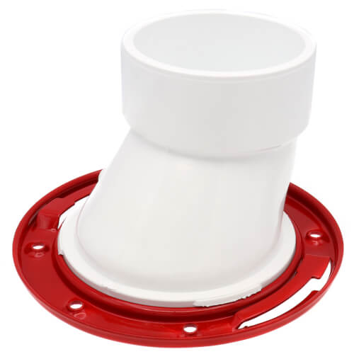 Main product image of 3" or 4" Offset Closet Flange w/ Metal Ring w/o Test Cap (PVC)