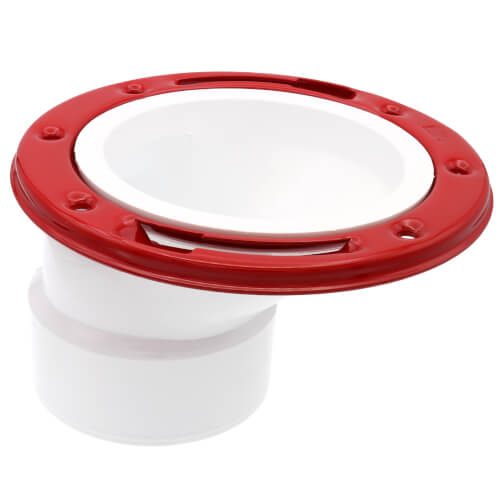 Main product image of 3" or 4" Offset Closet Flange w/ Metal Ring w/o Test Cap (PVC)