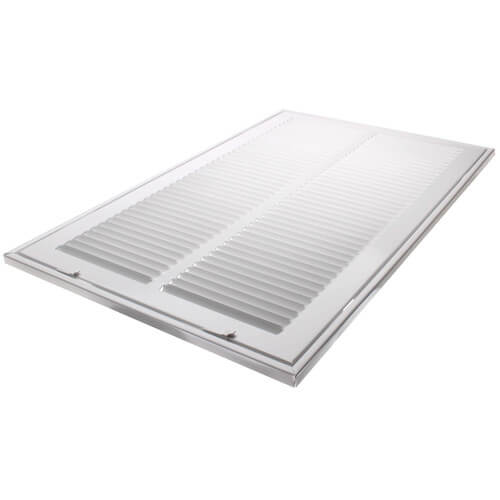 Main product image of 12" x 20" (Wall Opening Size) White Sidewall/Ceiling Return Air Filter Grille (673 Series)
