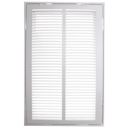 Main product image of 12" x 20" (Wall Opening Size) White Sidewall/Ceiling Return Air Filter Grille (673 Series)