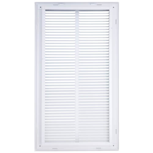 Main product image of 12" x 24" (Wall Opening Size) White Sidewall/Ceiling Return Air Filter Grille (673 Series)