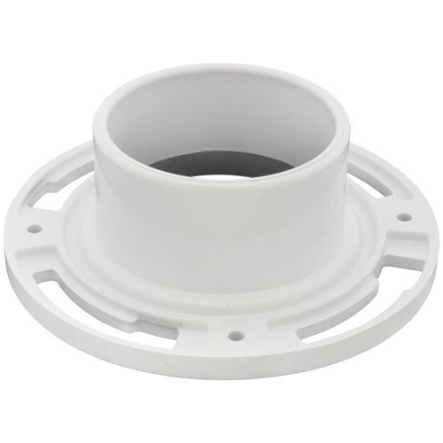 Main product image of 3" or 4" Level-Fit Closet Flange w/ Plastic Ring w/o Test Cap (PVC)