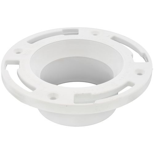 Main product image of 3" or 4" Level-Fit Closet Flange w/ Plastic Ring w/o Test Cap (PVC)