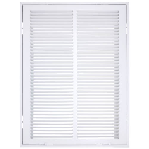 Main product image of 14" x 20" (Wall Opening Size) White Sidewall/Ceiling Return Air Filter Grille (673 Series)
