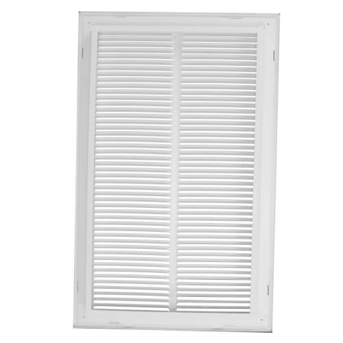 Main product image of 14" x 24" (Wall Opening Size) White Sidewall/Ceiling Return Air Filter Grille (673 Series)