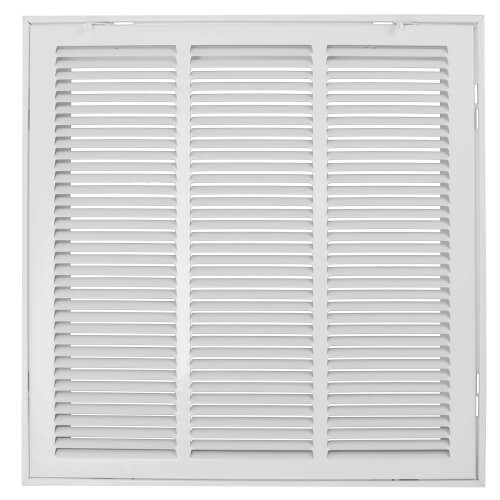 Main product image of 18" x 18" (Wall Opening Size) White Sidewall/Ceiling Return Air Filter Grille (673 Series)