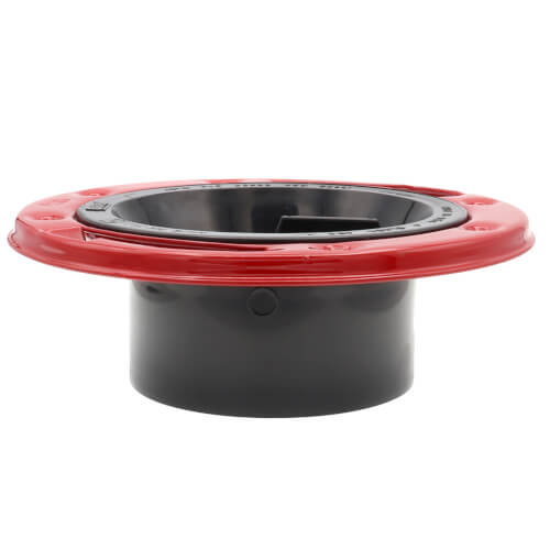 Main product image of 3" or 4" ABS Level-Fit Closet Flange w/ Metal Ring and Test Cap