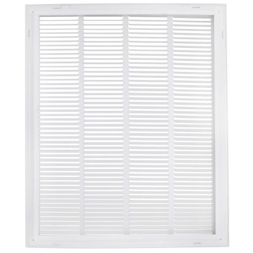Main product image of 20" x 25" (Wall Opening Size) White Sidewall/Ceiling Return Air Filter Grille