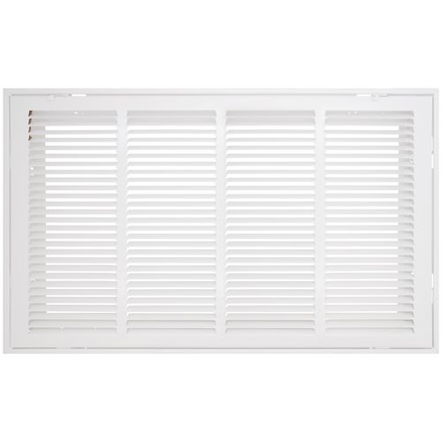 Main product image of 24" x 14" (Wall Opening Size) White Sidewall/Ceiling Return Air Filter Grille (673 Series)