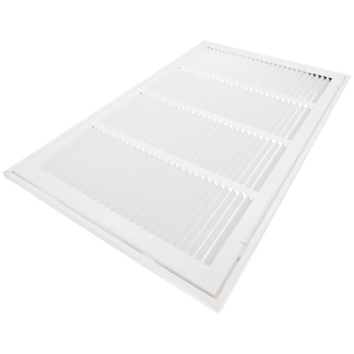 Main product image of 24" x 14" (Wall Opening Size) White Sidewall/Ceiling Return Air Filter Grille (673 Series)