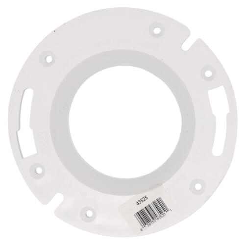 Main product image of 3" or 4" Long Pattern Closet Flange w/ Plastic Ring w/o Test Cap (PVC)