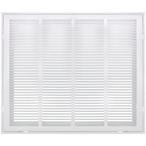 Main product image of 24" x 20" (Wall Opening Size) White Sidewall/Ceiling Return Air Filter Grille (673 Series)