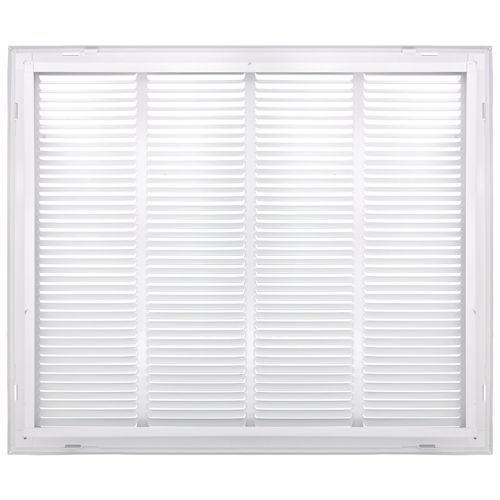 Main product image of 24" x 20" (Wall Opening Size) White Sidewall/Ceiling Return Air Filter Grille (673 Series)