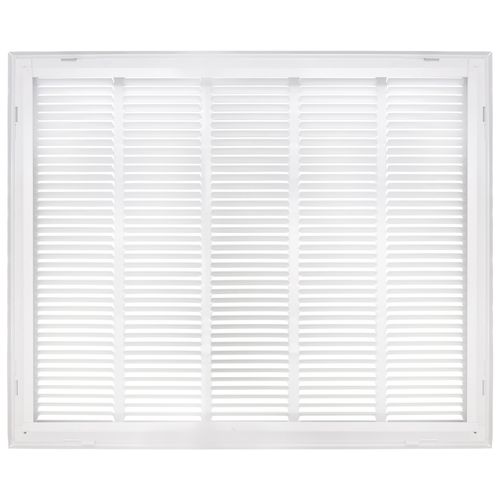 Main product image of 25" x 20" (Wall Opening Size) White Sidewall/Ceiling Return Air Filter Grille (673 Series)
