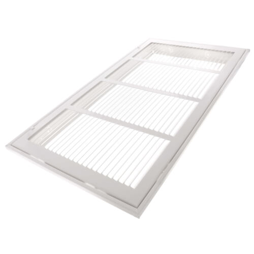 Main product image of 30" x 14" (Wall Opening Size) White Sidewall/Ceiling Return Air Filter Grille (673 Series)