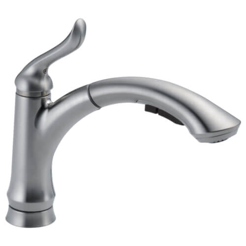Main product image of Linden Single Handle Pull-Out Kitchen Faucet, (Stainless Steel), 4353AR-DST