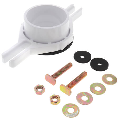 43541 Oatey 43541 2" PVC Horizontal Adjustable Urinal Flange Kit for Urinals w/ 31/2" to 7
