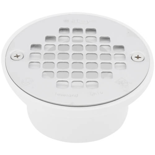 Main product image of 2" or 3" PVC General Purpose Shower Drain with Stainless Steel Strainer