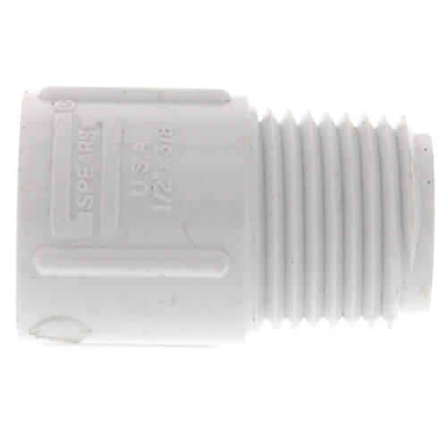 1/2" x 3/8" PVC SCH 40 Male x Socket Adapter