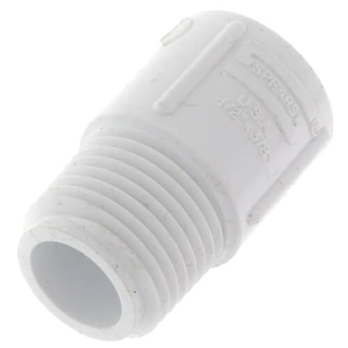 1/2" x 3/8" PVC SCH 40 Male x Socket Adapter