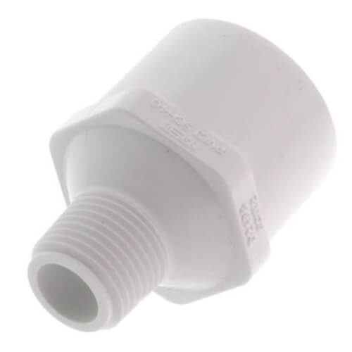 1/2" x 1" PVC SCH 40 Male x Socket Adapter