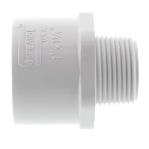1" x 1-1/4" PVC SCH 40 Male x Socket Adapter