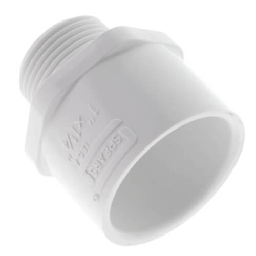 1" x 1-1/4" PVC SCH 40 Male x Socket Adapter
