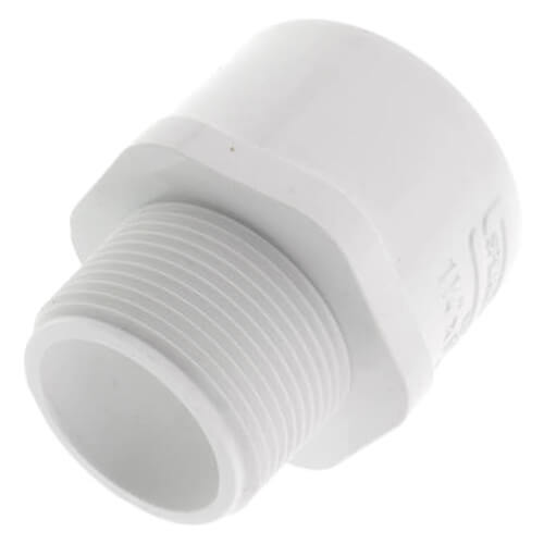 1-1/4" x 1-1/2" PVC SCH 40 Male x Socket Adapter