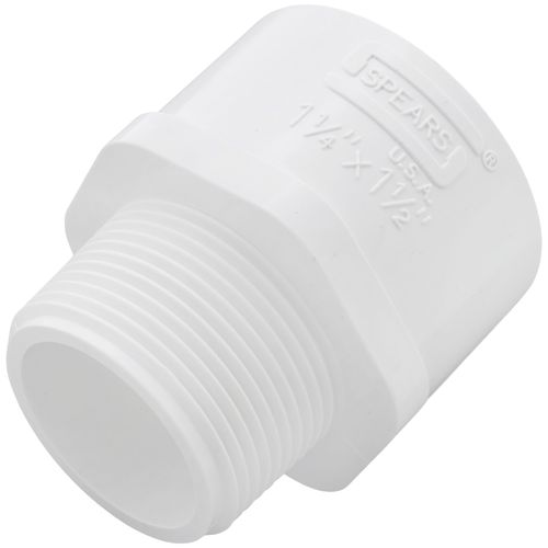 Main product image of 1-1/4" x 1-1/2" PVC SCH 40 Male x Socket Adapter