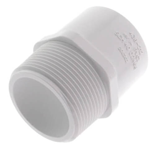 1-1/2" x 1-1/4" PVC SCH 40 Male x Socket Adapter