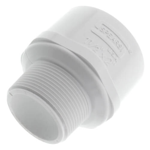 1-1/2" x 2" PVC SCH 40 Male x Socket Adapter