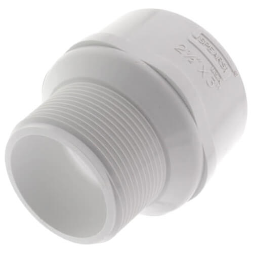 2-1/2" x 3" PVC SCH 40 Male x Socket Adapter