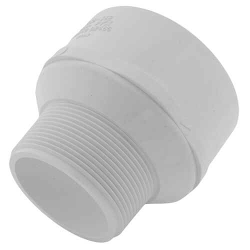 3" x 4" PVC SCH 40 Male x Socket Adapter