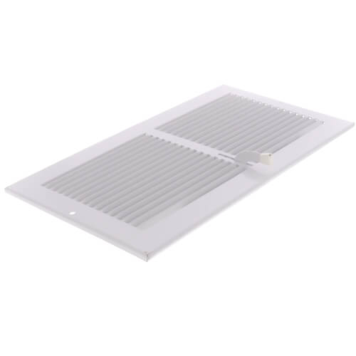 Main product image of 12" x 6" (Wall Opening Size) White Sidewall Register (651 Series)