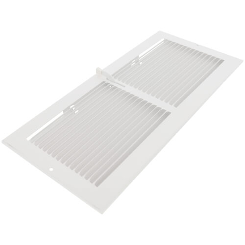 Main product image of 14" x 6" (Wall Opening Size) White Sidewall Register (651 Series)