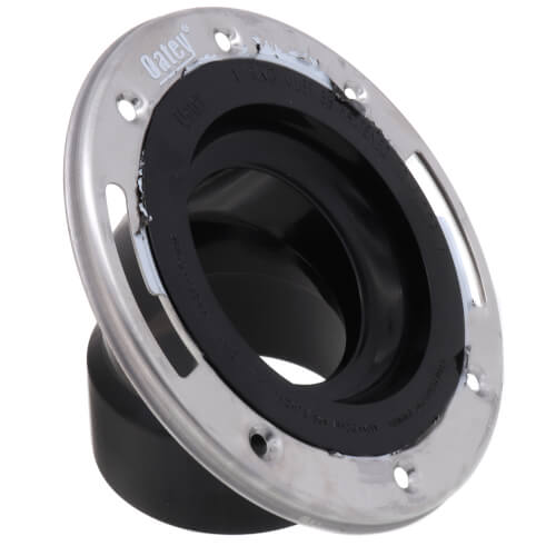 Main product image of 45-Degree ABS Closet Flange w/ Stainless Steel Ring