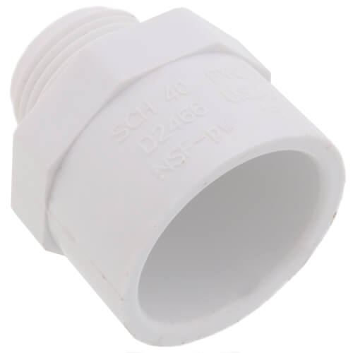 Main product image of 3/4" x 1" PVC Sch. 40 Male x Socket Adapter