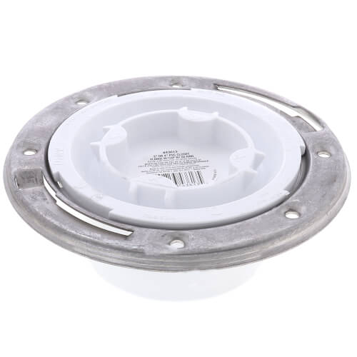 Main product image of 3" or 4" Easy Tap Closet Flange w/ Stainless Steel Ring (PVC)