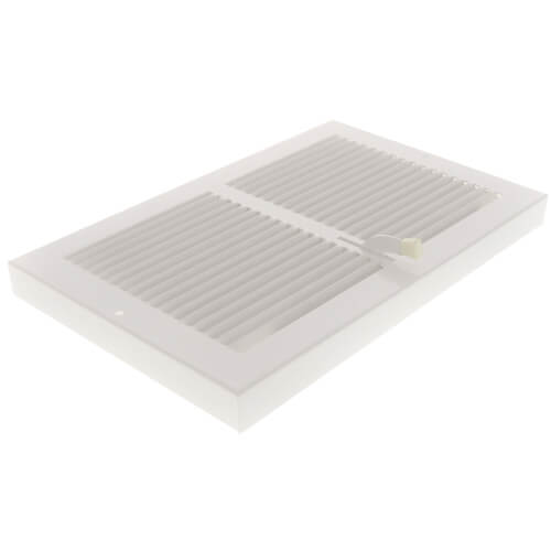 Main product image of 10" x 6" (Wall Opening) Steel Baseboard Register with Plate Damper (654 Series)