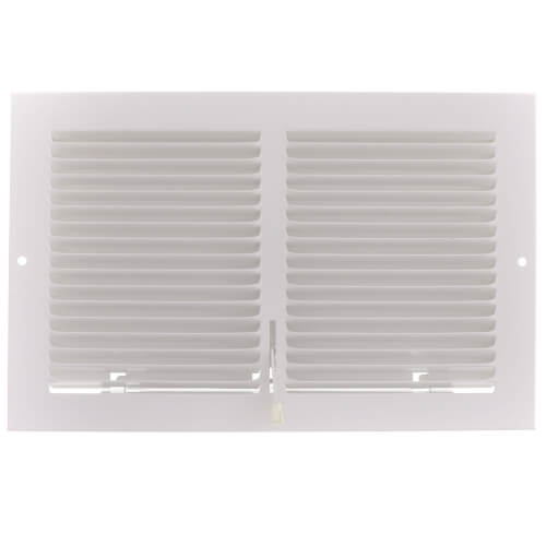 Main product image of 10" x 6" (Wall Opening) Steel Baseboard Register with Plate Damper (654 Series)