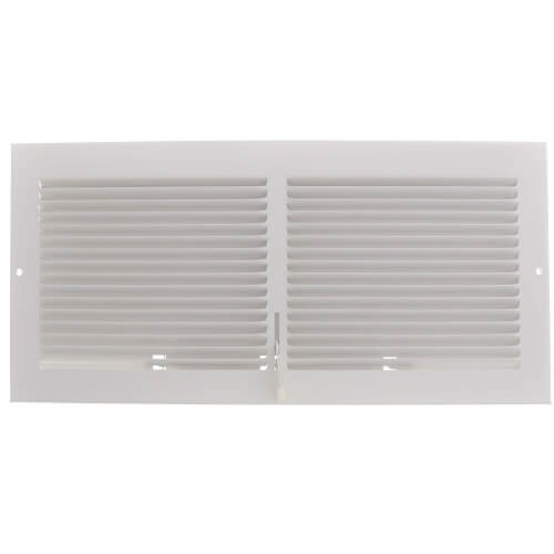 Main product image of 14" x 6" (Wall Opening) Steel Baseboard Register with Plate Damper (654 Series)