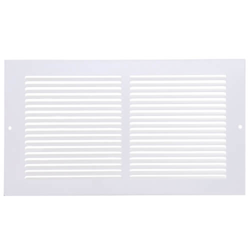12" x 6" White Baseboard Return Air Grille (657 Series)