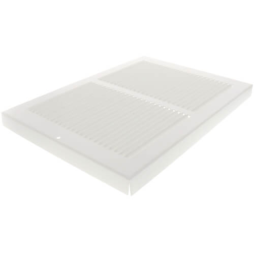 Main product image of 12" x 8" (Wall Opening Size) White Baseboard Return Air Grille (657 Series)