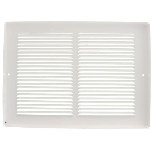 Main product image of 12" x 8" (Wall Opening Size) White Baseboard Return Air Grille (657 Series)