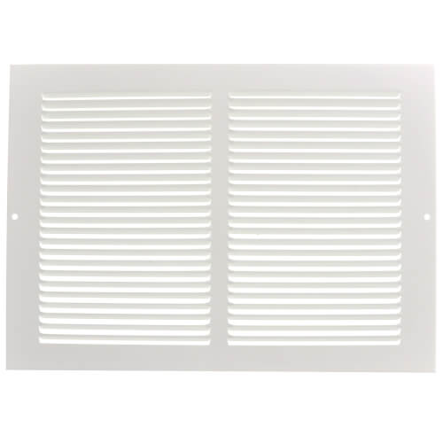 Main product image of 12" x 8" (Wall Opening Size) White Baseboard Return Air Grille (657 Series)