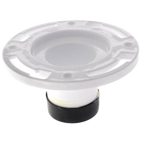 Oatey Closet Flange Replacement Oatey PVC Twist-N-Set Closet Flange - 4 Inch For Cast Iron Pipe Installation Twist-N-Set Toilet Flange - View #7