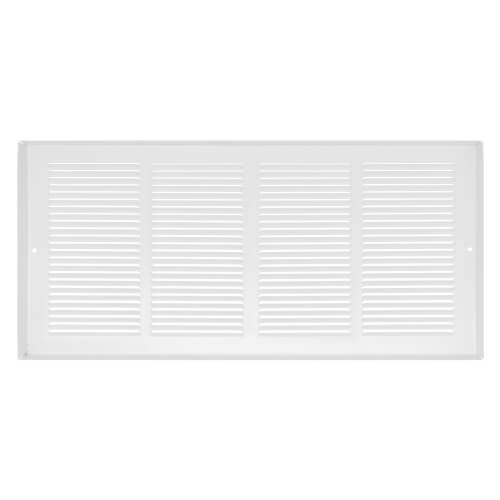 Main product image of 20" x 8" (Wall Opening Size) White Baseboard Return Air Grille (657 Series)